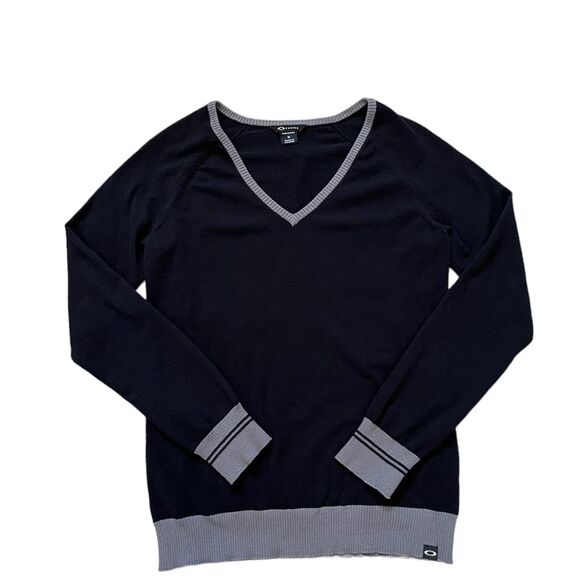 Oakley black and grey V neck sweater - Picture 3 of 6